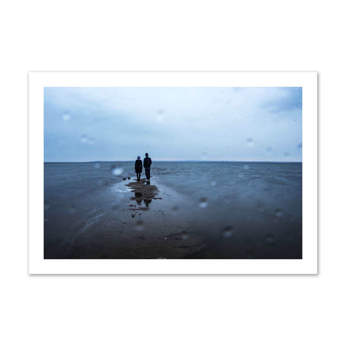 Fine Art Landscape Photography of a Couple Gazing Into the Ocean, archival pigment print, collector size, unframed.