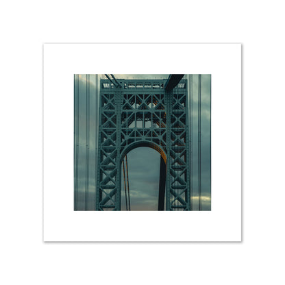 Fine art photograph of a New York bridge at dusk, archival pigment print, large size, print.