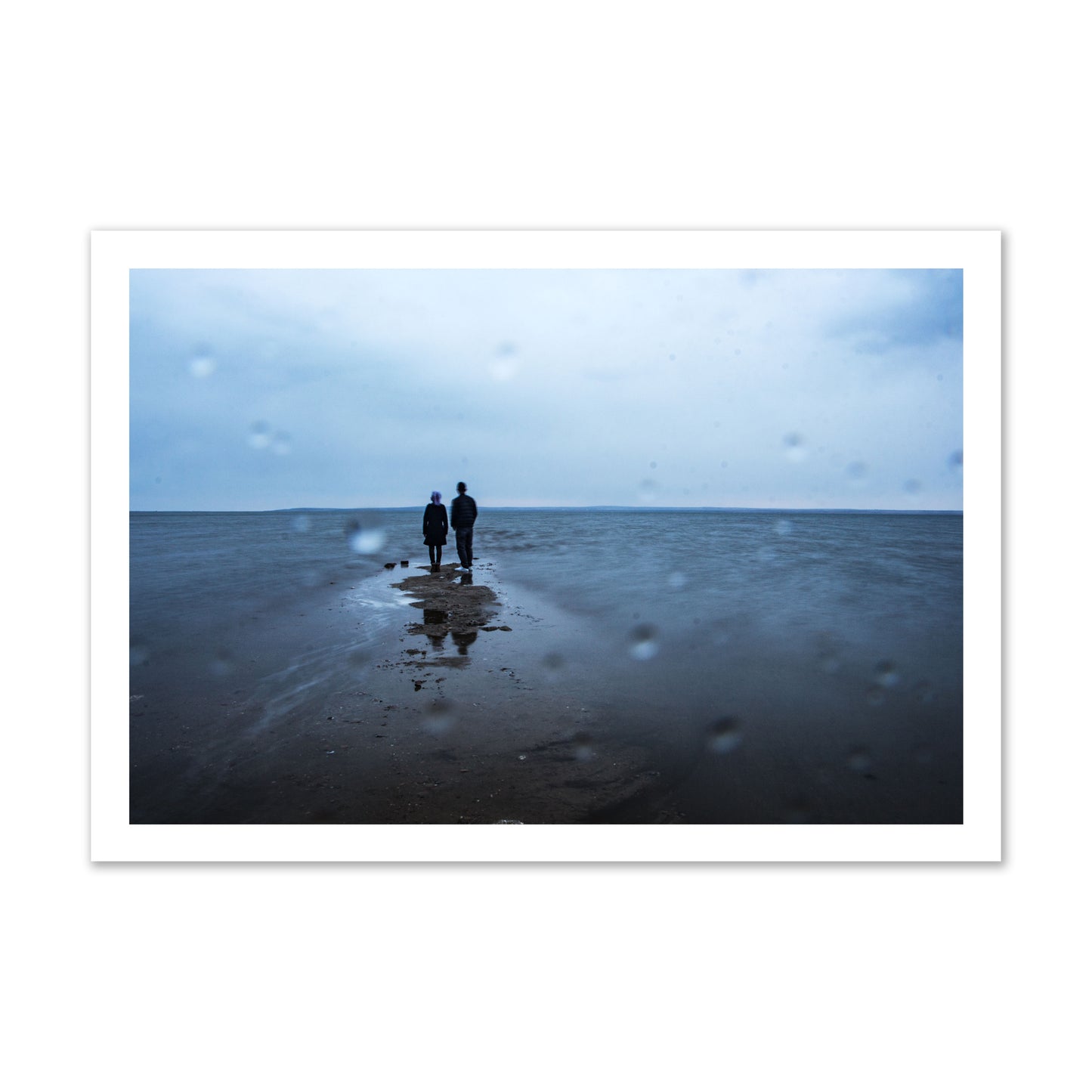 Fine Art Landscape Photography of a Couple Gazing Into the Ocean, archival pigment print, gallery size, unframed.